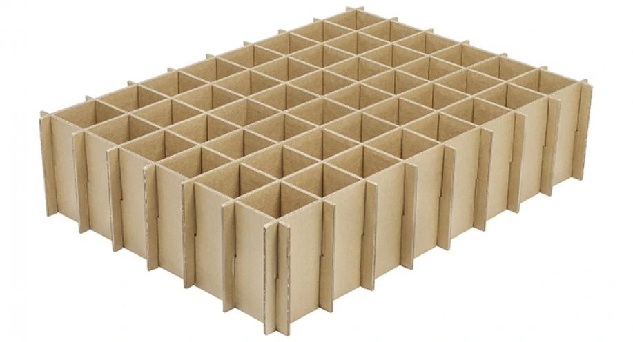 Gefache aus Wellpappe, gesteckt