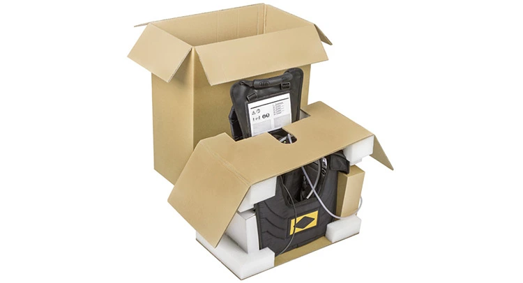 Komplexe Konstruktivverpackung aus Wellpappe
