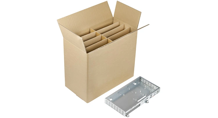 Wellpappegefache-Box aus Wellpappe