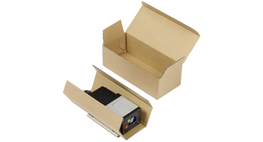 Konstruktive 2-teilige Verpackung aus Wellpappe