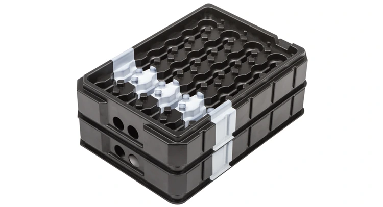 Thermogeformtes Tray mit Farbcodierung