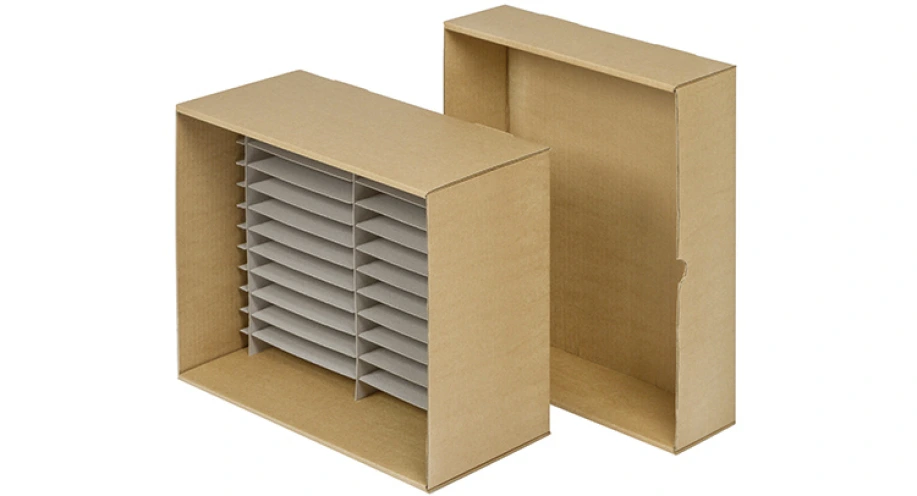 Wellpappe mit Vollpappegefache (VCI)