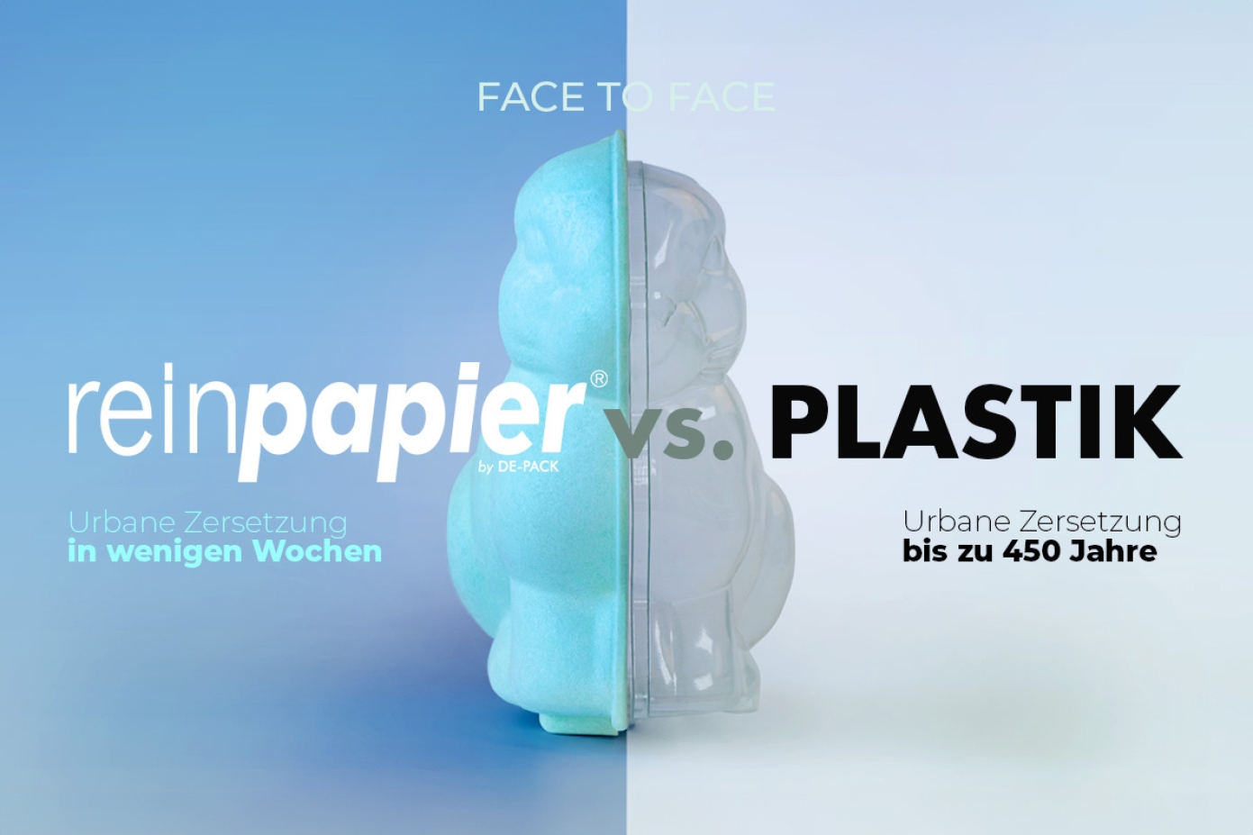 reinpapier gegen Plastik