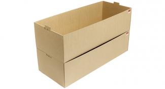Stapelbare Wellpappebox Stapelbare Wellpappebox